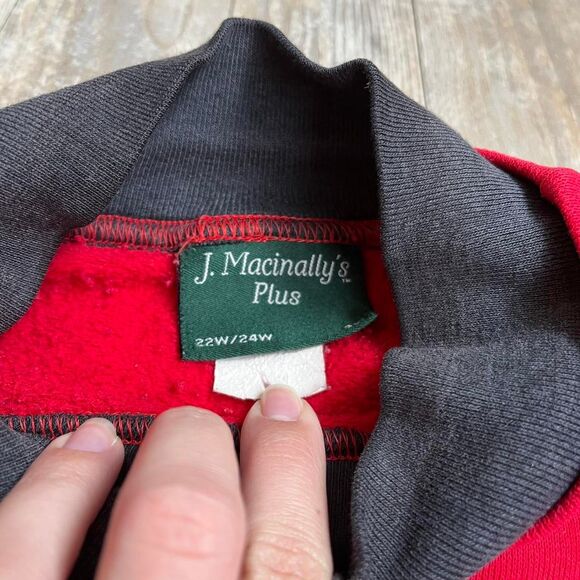 J. Macinally's Sweatshirt Wisconsin Vintage Women's XL Red Patch - Picture 7 of 8